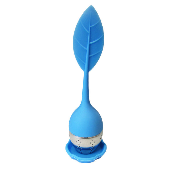 Steeping Silicone Leaf Blue